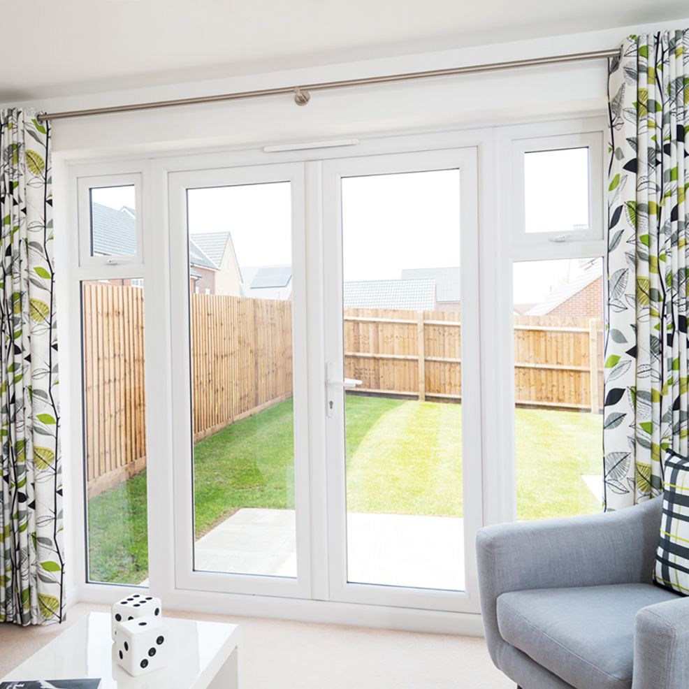 Everlasting uPVC double casement door installation